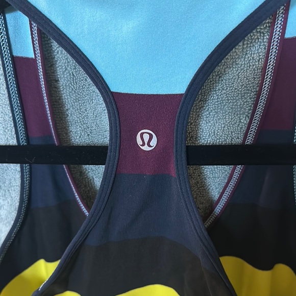 Striped Racerback Tank Top - Multicolor - Picture 3 of 3